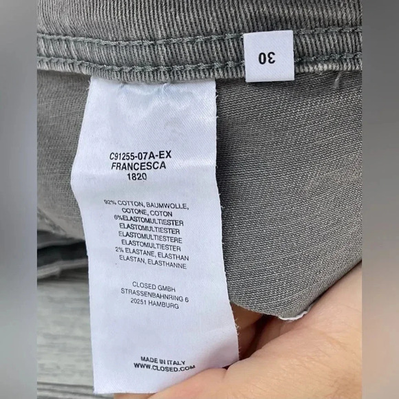 Closed  Francesca Moto Cropped  Jeans size 30 - Picture 10 of 11